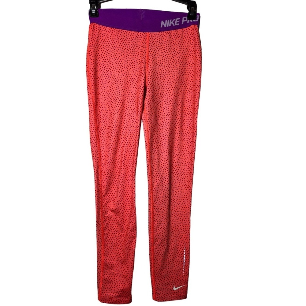 Nike Pro Girls Hyperwarm Flash Tights L Active Athletic Stretch Running Winter‎
